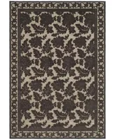 Martha Stewart Collection Peony Damask MSR4433C Tan 4' x 5'7" Area Rug