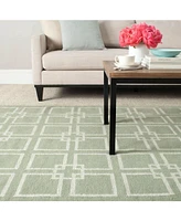 Martha Stewart Collection Square Dance MSR1151D Avocado 4' x 6' Area Rug