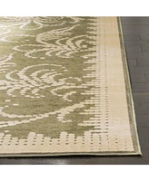 Martha Stewart Collection Fountain Swirl MSR4449A Green 4' x 5'7" Area Rug