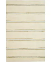 Martha Stewart Collection Chalk Stripe MSR3617A Tan and Beige 9'6" x 13'6" Area Rug