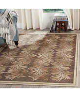 Martha Stewart Collection Plume Stripe MSR4448D Brown 5'3" x 7'6" Area Rug