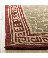 Martha Stewart Collection Byzantium MSR4537C Red 5' x 8' Area Rug