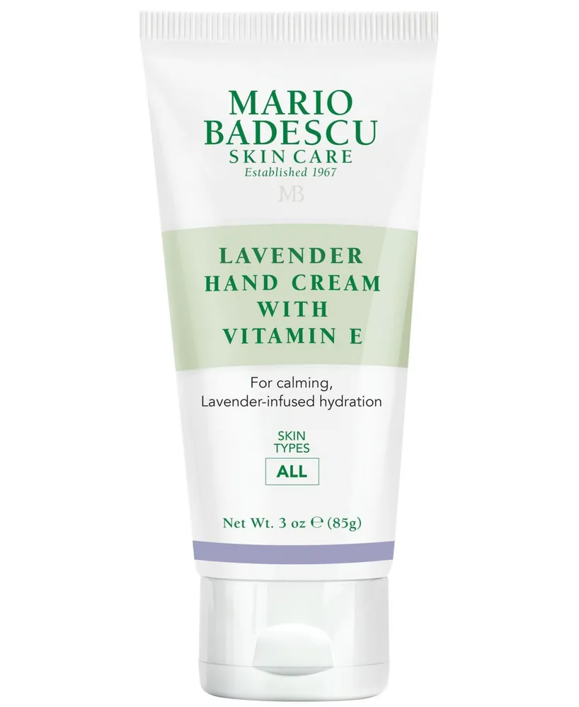 Mario Badescu Lavender Hand Cream with Vitamin E, 3 Oz