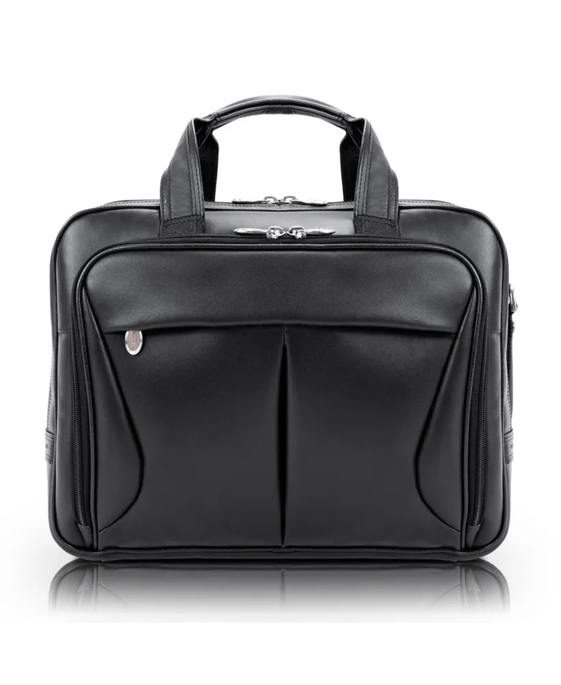 Mcklein Pearson Expandable Double Compartment Laptop Briefcase