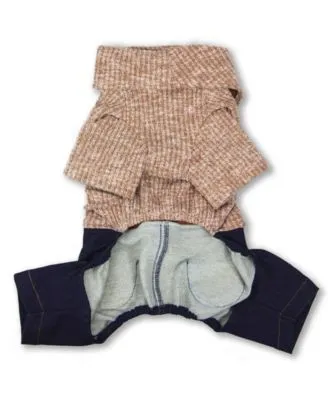 Touchdog Vogue Neck Wrap Sweater Denim Pant Collection