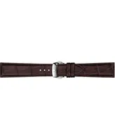 Tissot Men's Swiss Automatic Powermatic 80 Silicium Brown Leather Strap Watch 40mm