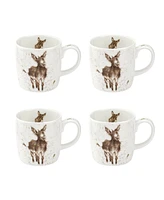 Royal Worcester Wrendale Designs Gentle Jack Mug - Set of 4