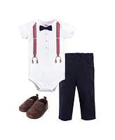 Little Treasure Baby Boys Bodysuit, Pant and Shoe Set