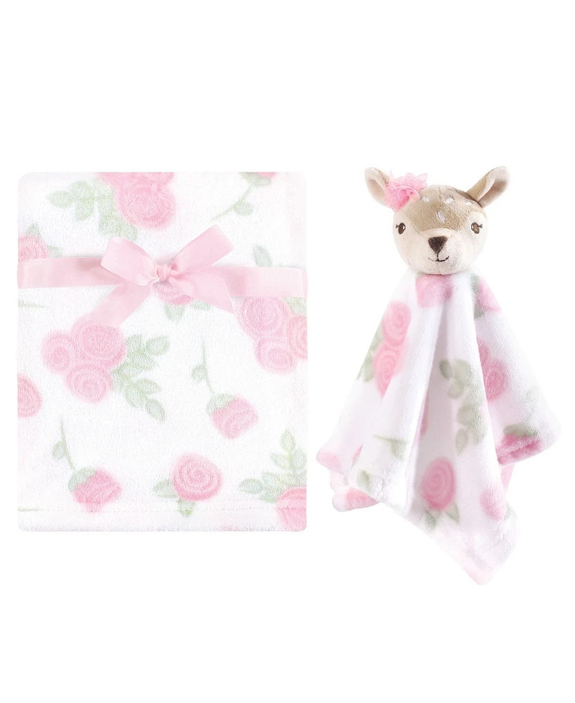 Hudson Baby Infant Plush Blanket with Security