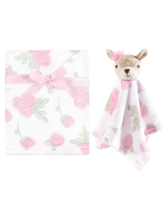 Hudson Baby Infant Plush Blanket with Security