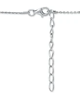 Giani Bernini Beaded Station Chain Necklace 18k Gold-Plated Silver, or Rose Silver Sterling 18" + 2" extender, Created fo