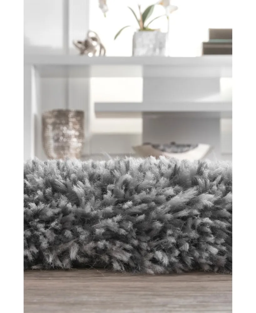 nuLoom Kristan AWVE16A Gray 5' x 8' Area Rug