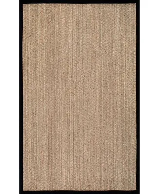 nuLoom Elijah BHSG01C Black 5' x 8' Area Rug