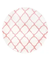 nuLoom Nelda OZAS03B Rose 5'3" x 5'3" Round Area Rug