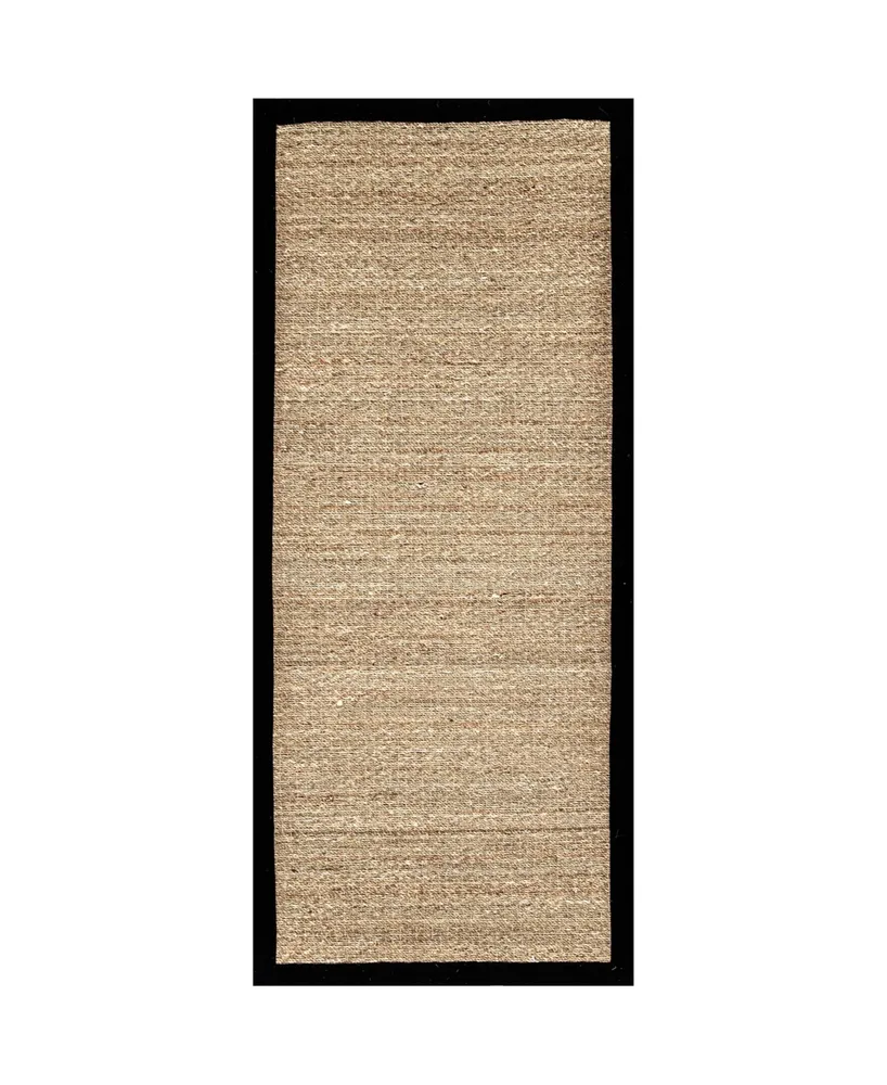 NuLoom Elijah BHSG01C Black 2'6 x 8' Runner Rug