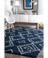 nuLoom Iola OZSG18C Blue 7'10" x 10' Area Rug