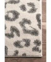 nuLoom Leopard RZBD61A Gray 8' x 10' Area Rug