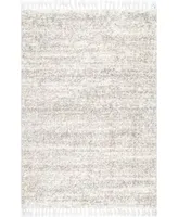 nuLoom Brooke KKEL04A Ivory 6'7" x 9' Area Rug