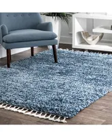 nuLoom Brooke KKEL04C Blue 5'3" x 7'7" Area Rug