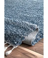 nuLoom Brooke KKEL04C Blue 6'7" x 9' Area Rug