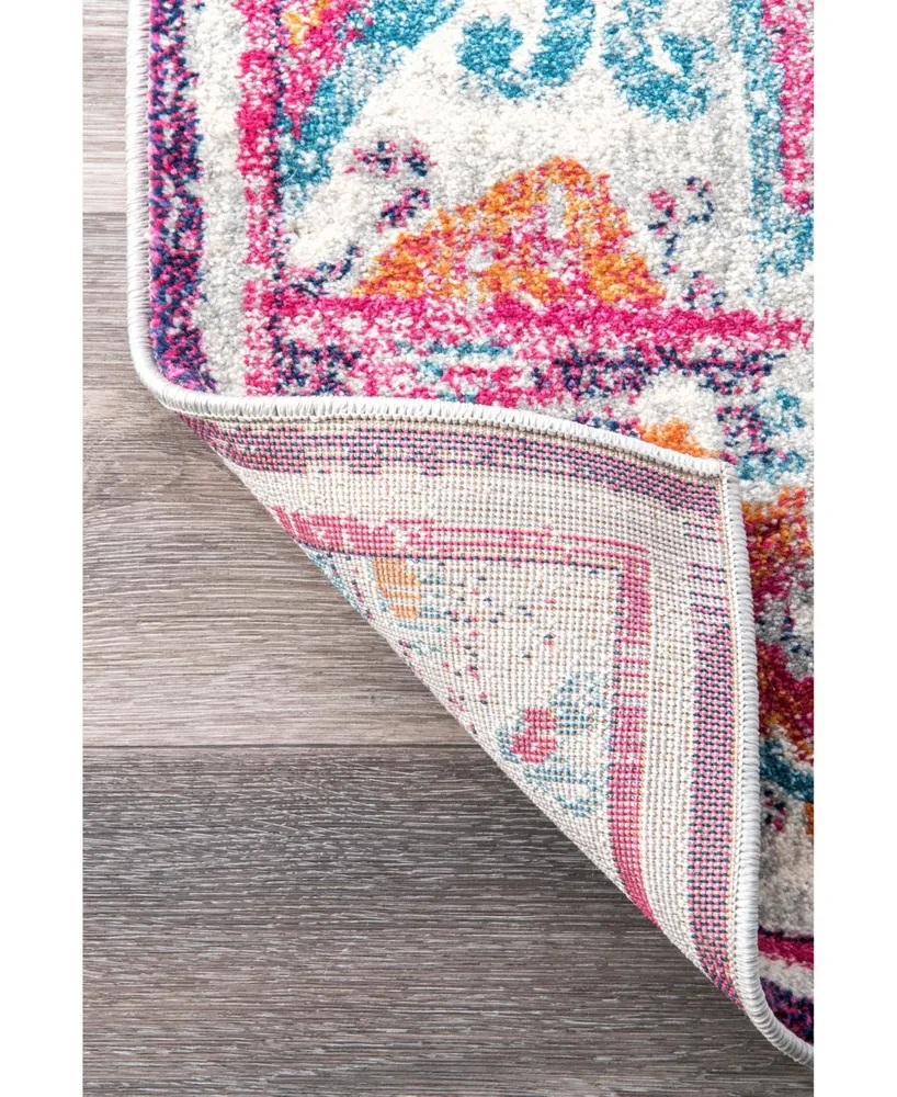 nuLoom Kiyoko RZBD59B Pink 2'8" x 8' Runner Rug