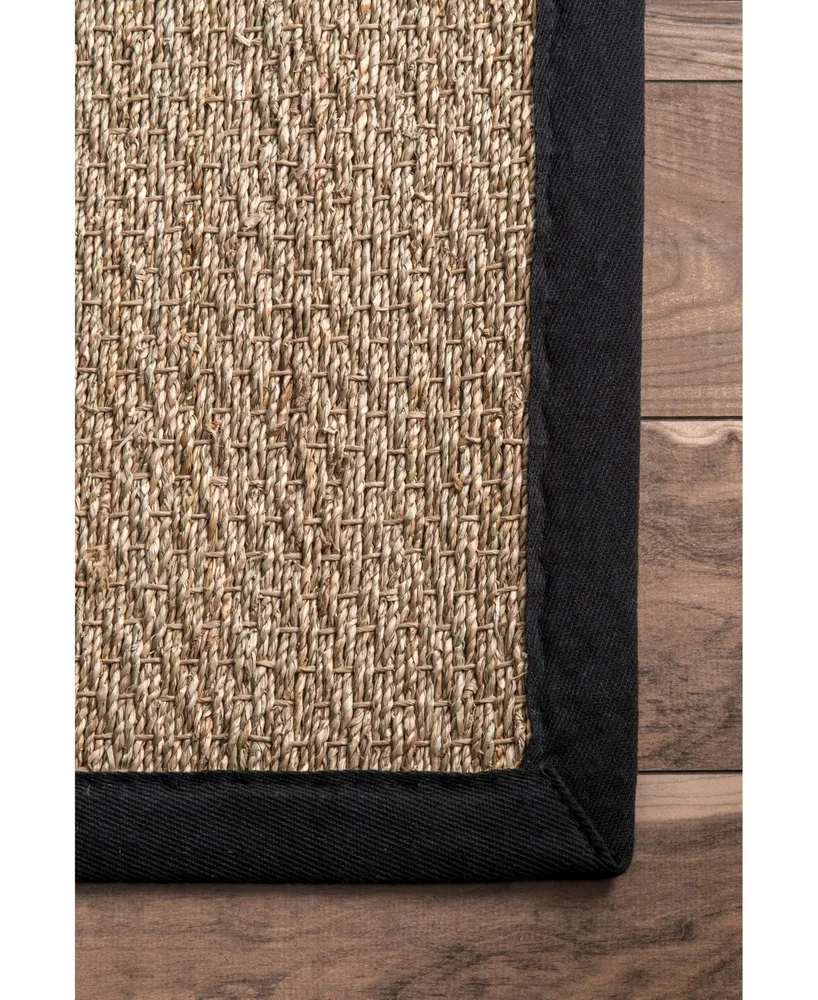 nuLoom Elijah BHSG01C Black 4' x 6' Area Rug