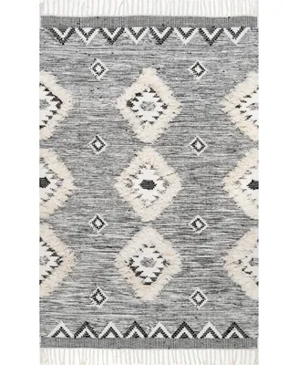 nuLoom Savannah SPMO01A Black 8' x 10' Area Rug