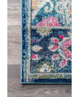 nuLoom Kiyoko RZBD59A Turquoise 4' x 6' Area Rug