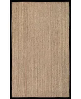 nuLoom Elijah BHSG01C Black 2'6" x 4' Area Rug