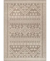 nuLoom Kandace OWDN24D Beige 5'3" x 7'6" Outdoor Area Rug