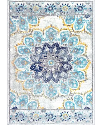 nuLoom Kiyoko RZBD59C Blue 3' x 5' Area Rug