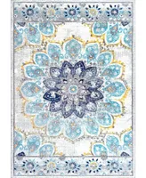 nuLoom Kiyoko RZBD59C Blue 3' x 5' Area Rug