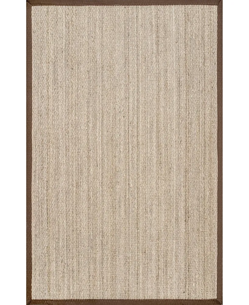 nuLoom Elijah BHSG01E Brown 6' x 9' Area Rug