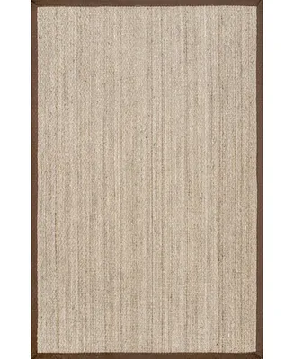 nuLoom Elijah BHSG01E Brown 6' x 9' Area Rug