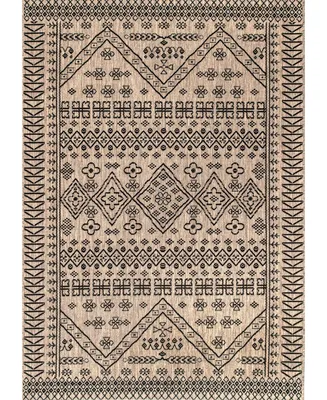 nuLoom Kandace OWDN24C Brown 6'3" x 9' Outdoor Area Rug