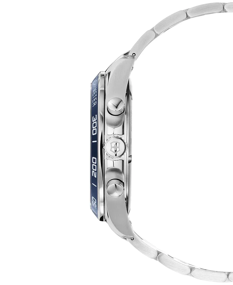 Victorinox Men's Chronograph FieldForce Classic Stainless Steel Bracelet Watch 42mm