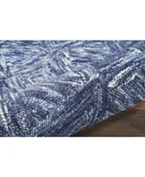 Nourison Home Interlock LNK01 Denim 2'3" x 7'6" Runner Rug