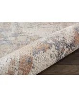 Nourison Home Rustic Textures RUS06 Beige and Gray 5'3" x 7'3" Area Rug