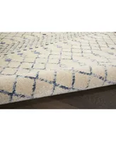 Nourison Home Palermo PMR03 Beige and Blue 3' x 5' Area Rug