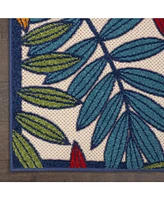 Nourison Home Aloha ALH18 Multi 2'3" x 10' Runner Rug