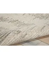 Nourison Home Ellora ELL01 Ivory and Gray 8'6" x 11'6" Area Rug