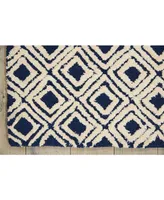 Nourison Home Deco Mod DEC02 Navy and Ivory 3'9" x 5'9" Area Rug