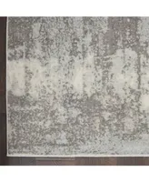 Nourison Home Etchings ETC02 Gray and Mist 4' x 6' Area Rug