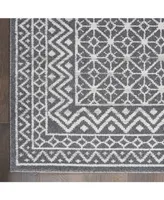 Nourison Home Palermo PMR02 Charcoal 5'3" x 7'3" Area Rug