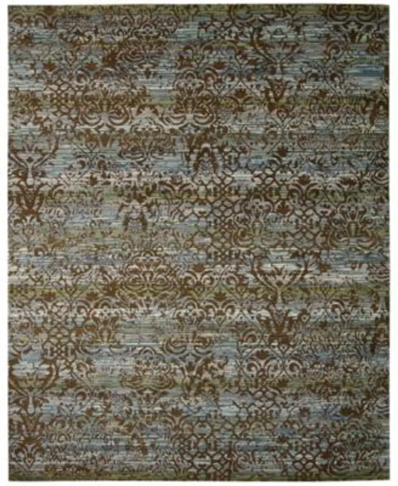 Closeout Nourison Home Rhapsody Rh009 Blue Moss Rug