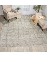 Nourison Home Ellora ELL02 Gray 5'6" x 7'5" Area Rug