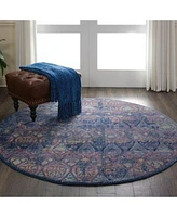 Nourison Home Ankara Global Anr08 Navy Multi Rug