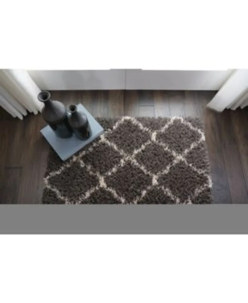 Nourison Home Luxe Shag Lxs02 Charcoal Rug