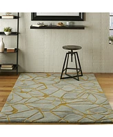 Nourison Home Symmetry SMM05 Gray 5'3" x 7'9" Area Rug