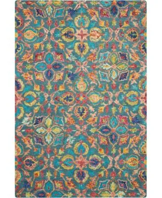 Nourison Home Vivid Viv08 Teal Rug